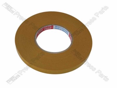 Double sided tape for refixing rules